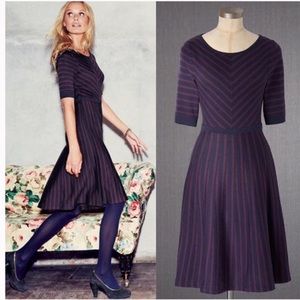 Boden 16 knit sweater dress fit & flare wool blend
